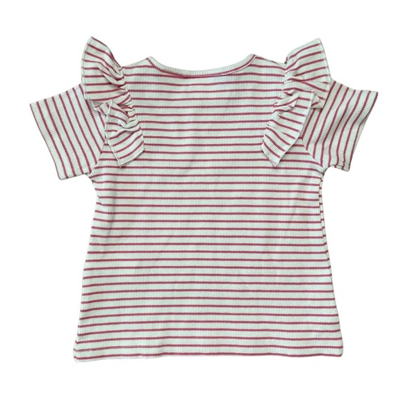 NWOT Zara Striped Ruffled Shirt Size 12-18 (Baby) - Picture 2 of 3